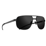Титановые солнцезащитные очки GRESSO Manchester - квадратные / черные - изображение