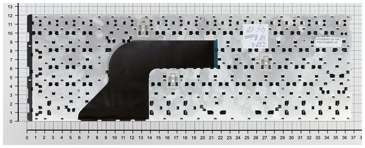 Клавиатура для ноутбука HP ProBook 4510S черная без рамки плоский ENTER