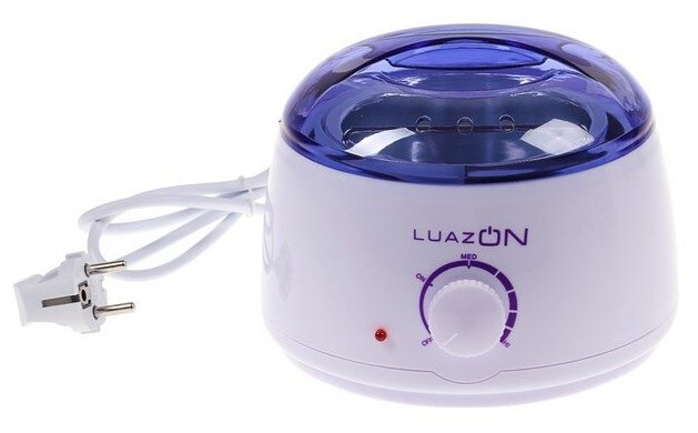Воскоплав Luazon LVPL-07, баночный, 100 Вт, 400 г, регулировка температуры, 220 В, сиреневый