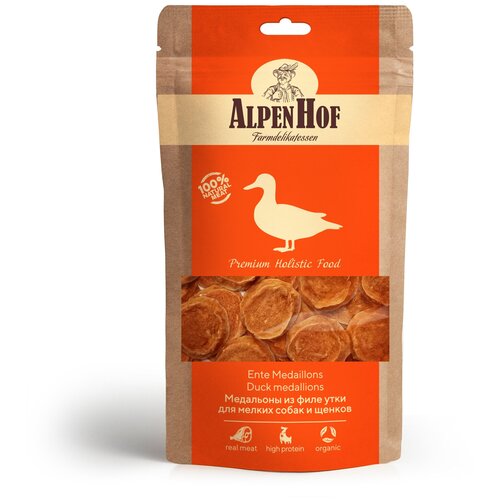 Alpen Hof (Альпен Хоф) Медальоны из утки для мелких собак и щенков 50гр