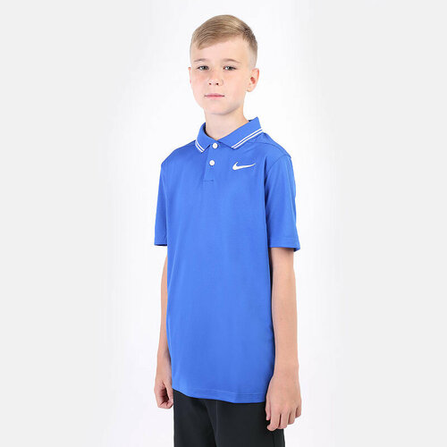 Поло спортивное NIKE Dri-FIT Victory Boys' Golf Polo, размер S, синий