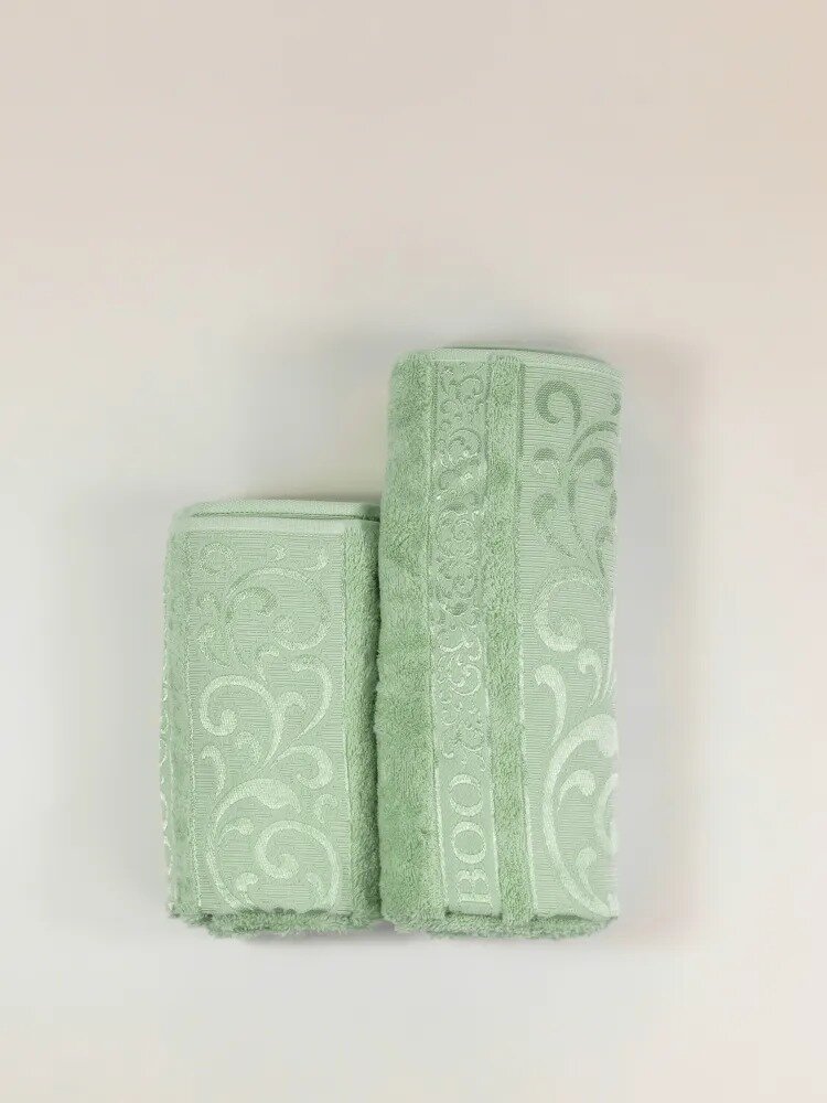 EFOR Набор из 2 полотенец Bamboo цвет: светло-зеленый (50х90 см, 70х140 см)