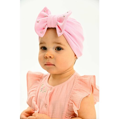 шапка детская outventure мультицвет Чалма , размер 44-48, розовый