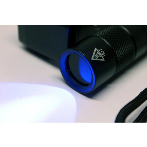 Профессиональный ультрафиолетовый водонепроницаемый фонарик для экспертов 5Вт сверх яркий с фильтром 365нм