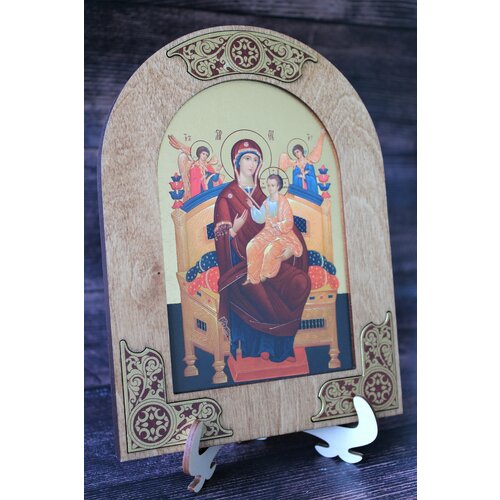 Божия Матерь Всецарица икона божией матери всецарица на деревянной основе 12 8 10 6 1 7 см