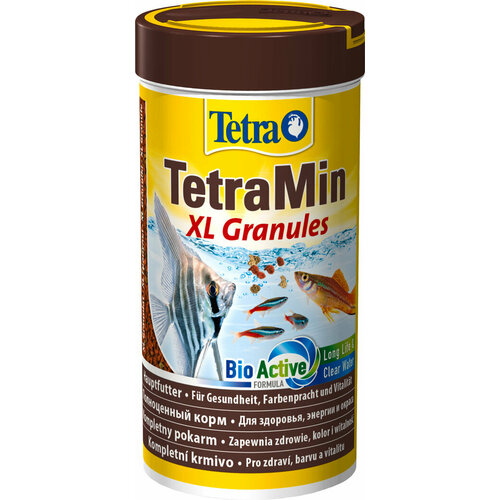 TETRAMIN XL GRANULES корм гранулы для всех видов рыб крупные гранулы (250 мл х 2 шт)