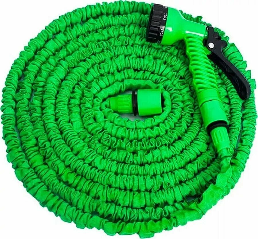 Шланг садовый складной растягивающийся для полива Magic Hose 225 м зеленый