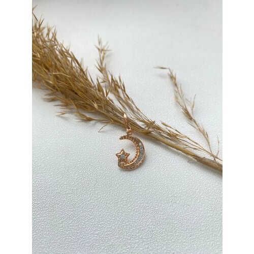 фото Подвеска fj fallon jewelry, фианит, бежевый