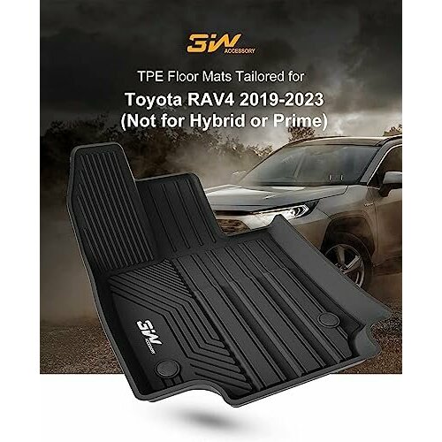 Коврики для Toyota RAV4 с резиновыми 3D-ковриками TPEMATSCustom Floor Mats