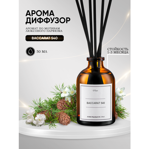 фото Ароматизатор для дома, диффузор ароматический baccarat 50 мл o'lor