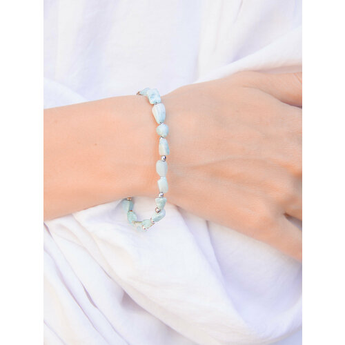 Браслет-нить Koshika ларимар 1 шт размер 185 см размер one size диаметр 6 см голубой 2262₽