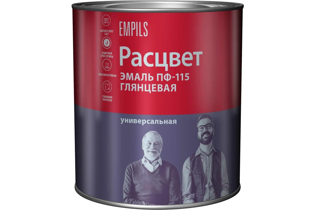 Эмаль Расцвет ПФ-115 зеленая 2.7 кг 9214