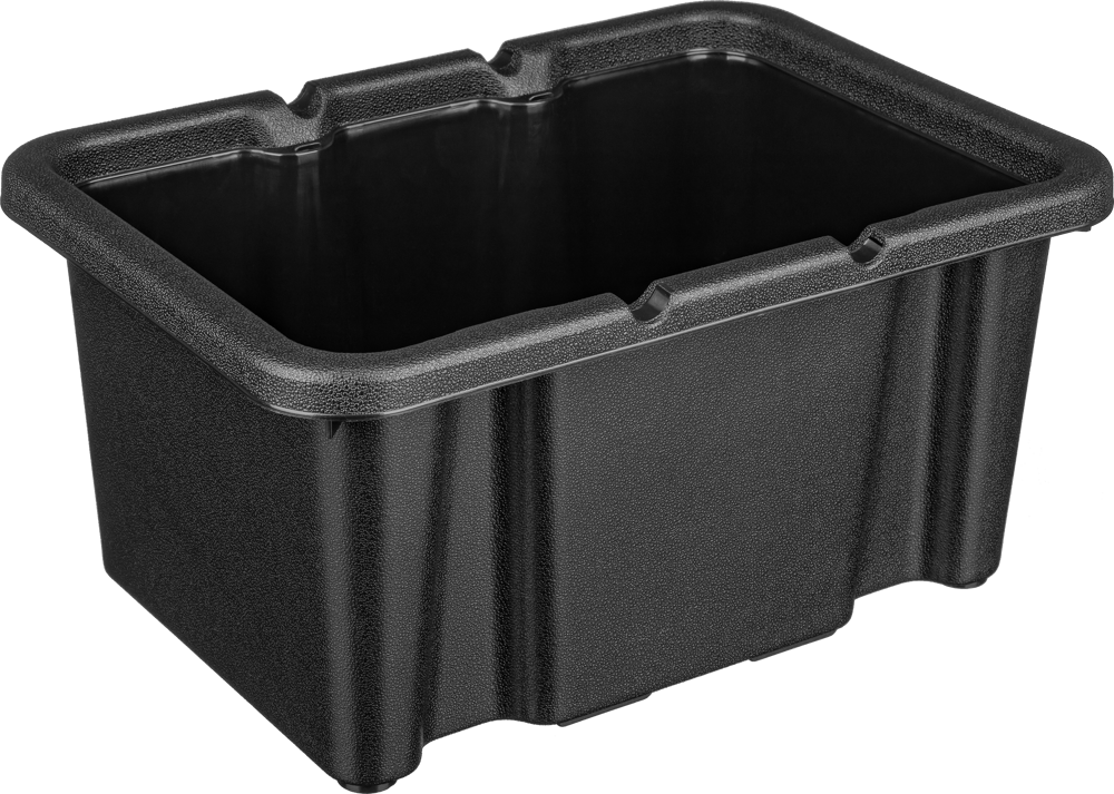 Ящик хобби 33x23x16 см пластик без крышки цвет чёрный