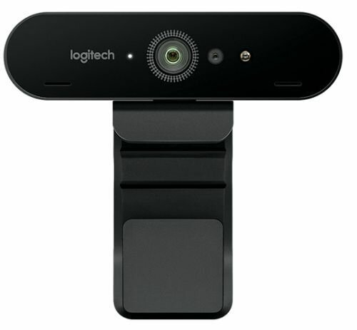 Веб-камера Logitech "Brio Ultra HD Pro", CMOS, 8 Мп, крепление на мониторе