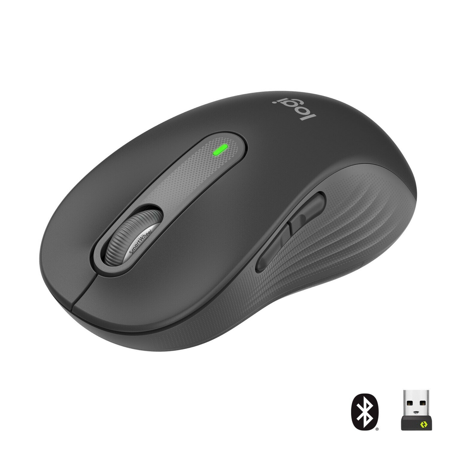 Полноразмерная беспроводная бесшумная мышь Logitech Signature M650 L, черный