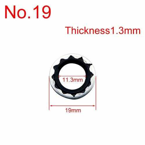 Уплотнительная прокладка для автомобильной системы кондиционирования расширительный клапан компрессора Трубная головка уплотнительное кольцо запасные части 60 шткомплект 20pieces No19 296₽