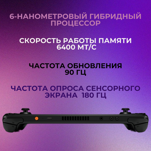 Изображение товара Игровая приставка Valve Steam Deck OLED (глянцевый экран) (DualBoot: Windows 11 + SteamOs) 2 ТБ SSD (upgrade) + радиатор медный, без игр, черный