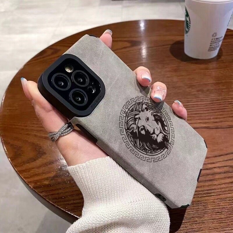 Чехол Tide Lion, для iPhone 13 Pro Max, высококачественная кожа. — фото 1