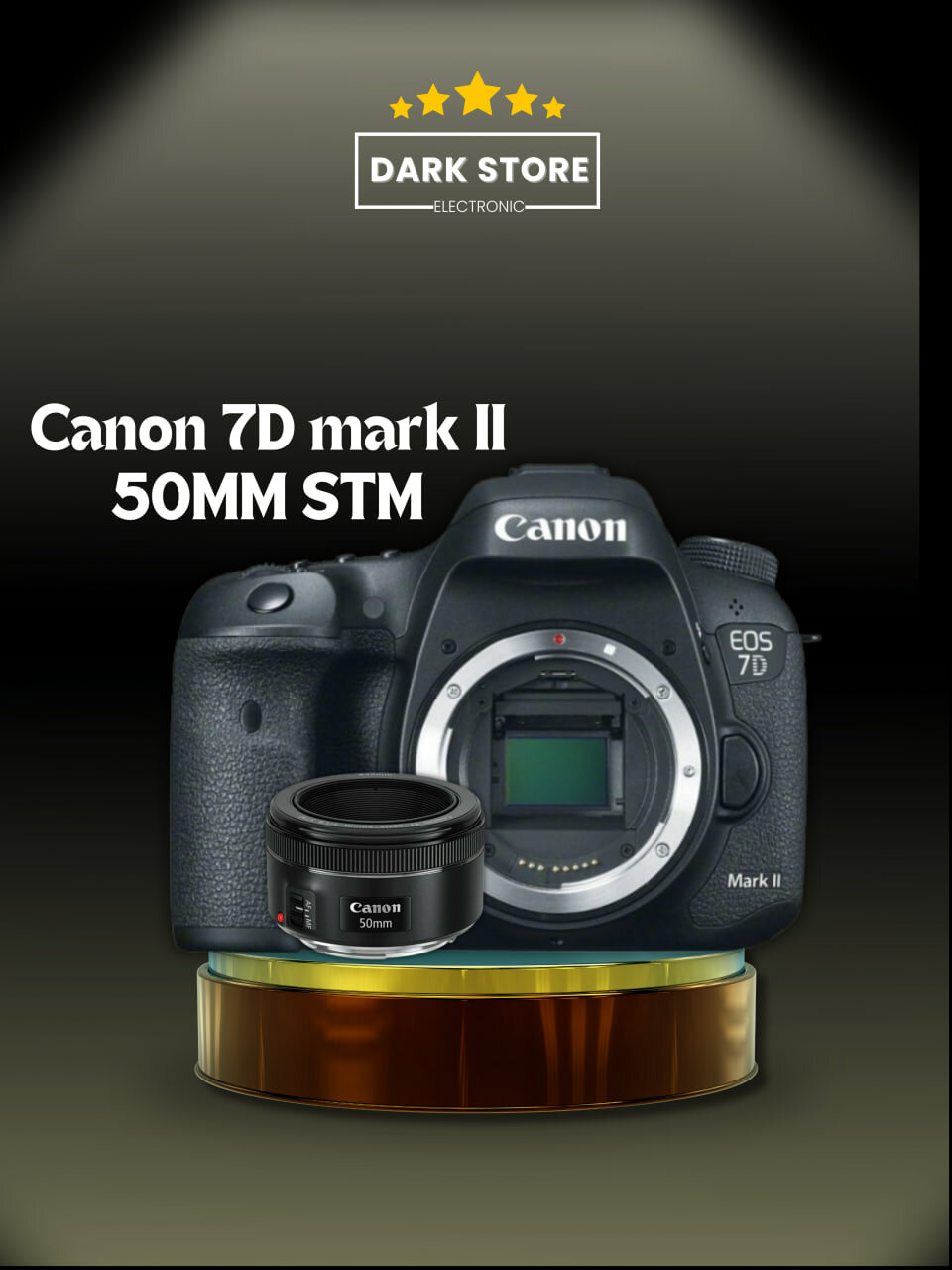 Фотоаппарат зеркальный Canon 7D mark II KIT 50MM STM 20МП черный