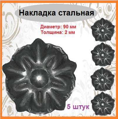 Кованый элемент. Накладка (5 шт)