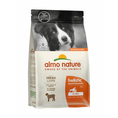 Almo_Nature Сухой корм для взрослых собак со свежим ягненком и коричневым рисом, Life Maintenance, ALL Breed, Fresh Lamb, 2кг