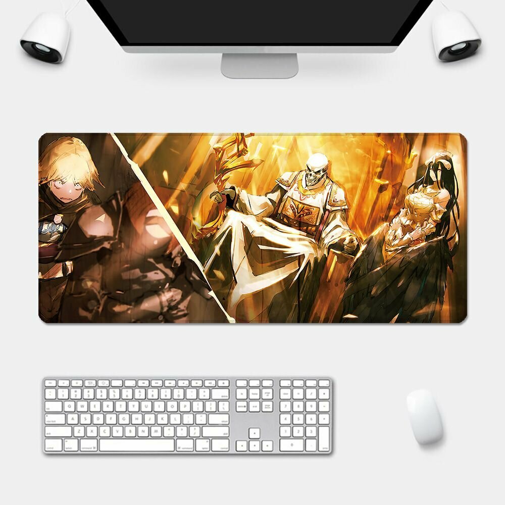 Коврик для мыши Overlord Albedo, нескользящая основа, прошитые края, 40х90 см