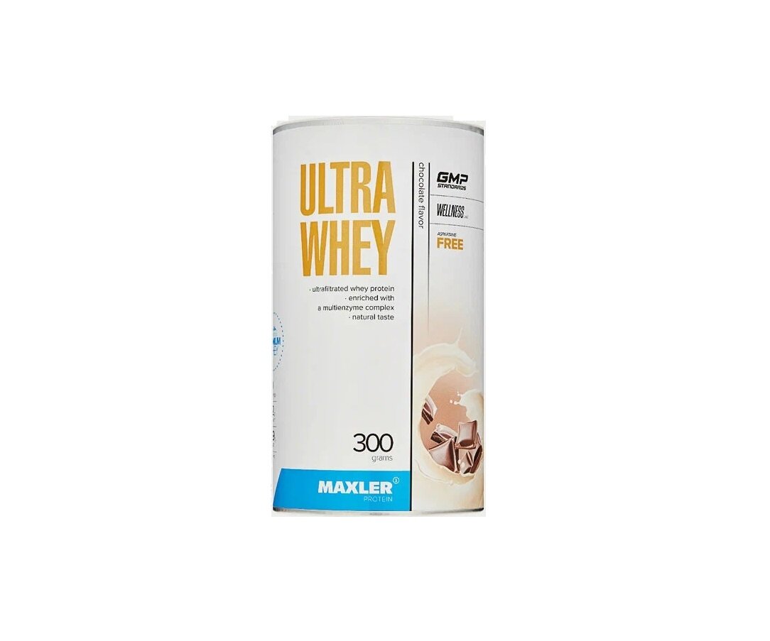 Протеин сывороточный Рост мышечной массы Ultra Whey 300 гр (Maxler) Шоколад