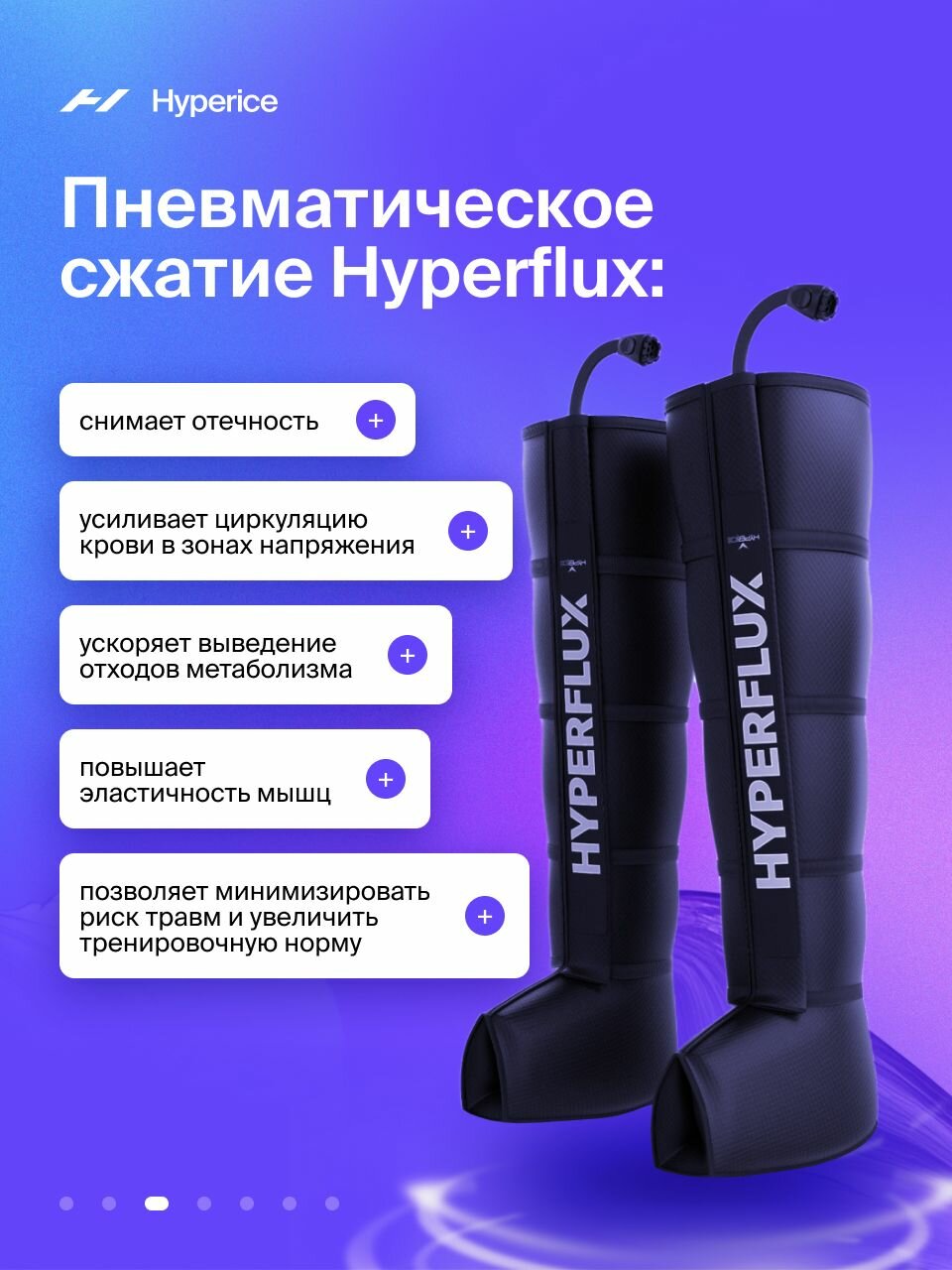 Изображение Штаны для прессотерапии и лимфодренажа Hyperice Hyperflux Ноги