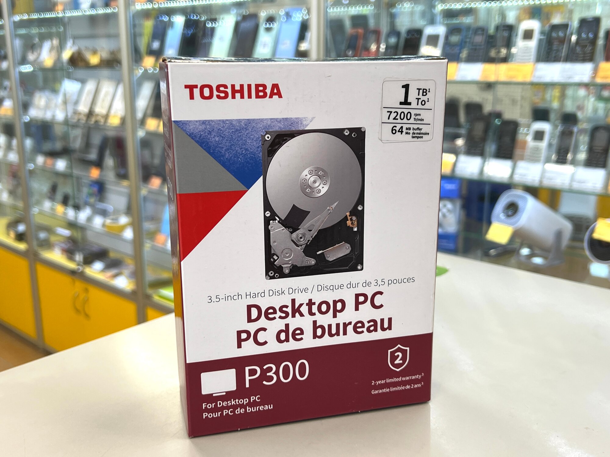 Жесткий диск 1 Тб Toshiba High Perfomance P300 (HDWD110EZSTA) 3.5", SATA-III, 7200 об/мин