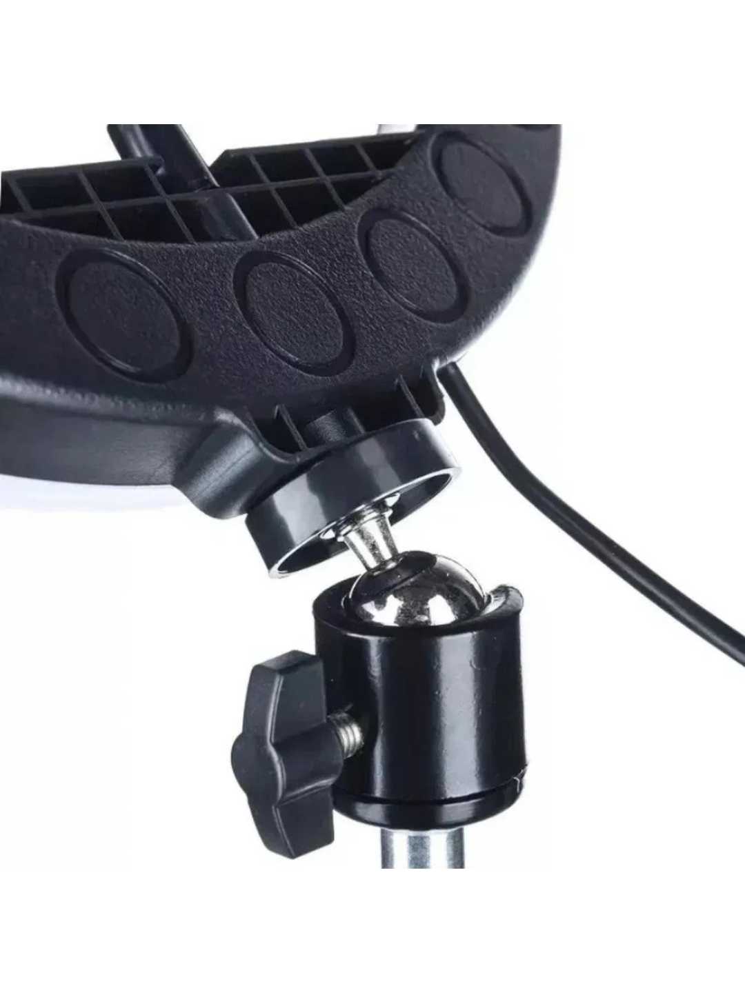 Селфи лампа, кольцевая, RGB, LED, 30 см, 7 цветы — фото 1