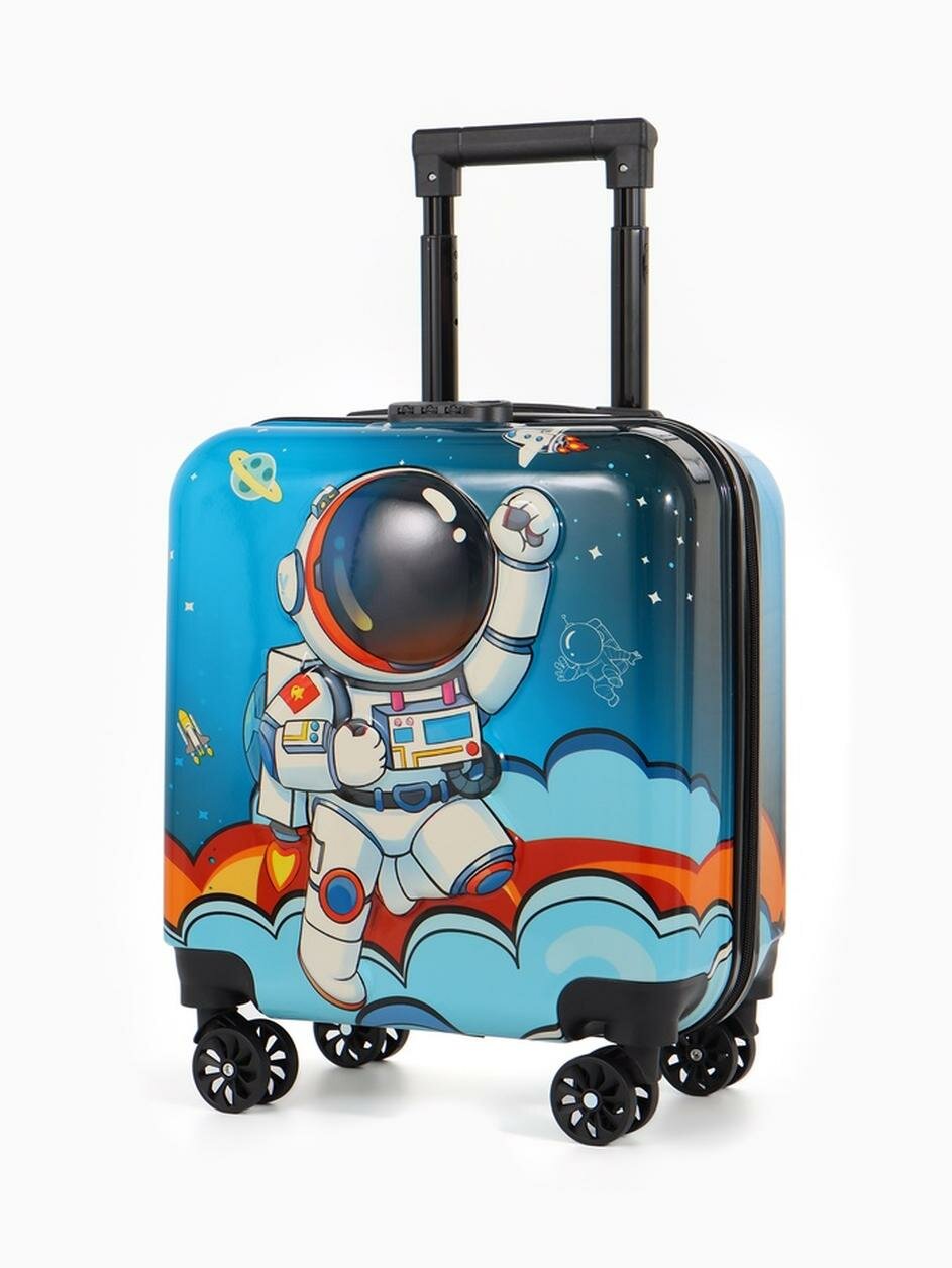 Чемодан Выбражулька ручная кладь 35х27х22 см синий