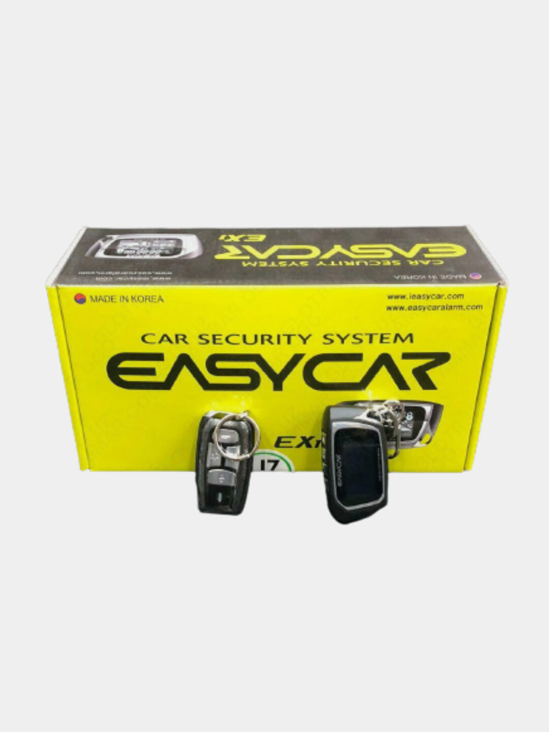 Автосигнализация Easycar EZ1 с автозапуском | Радиус до 1200 м | Корея