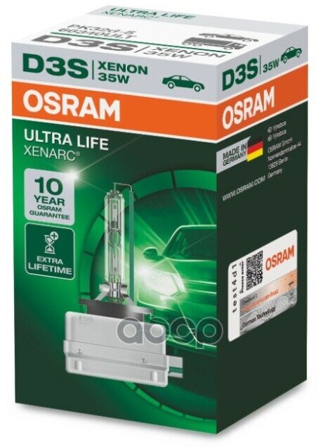 Лампа D3s 85V-35W (Pk32d-2) Xenarc Ultra Life Osram арт. 66340ULT