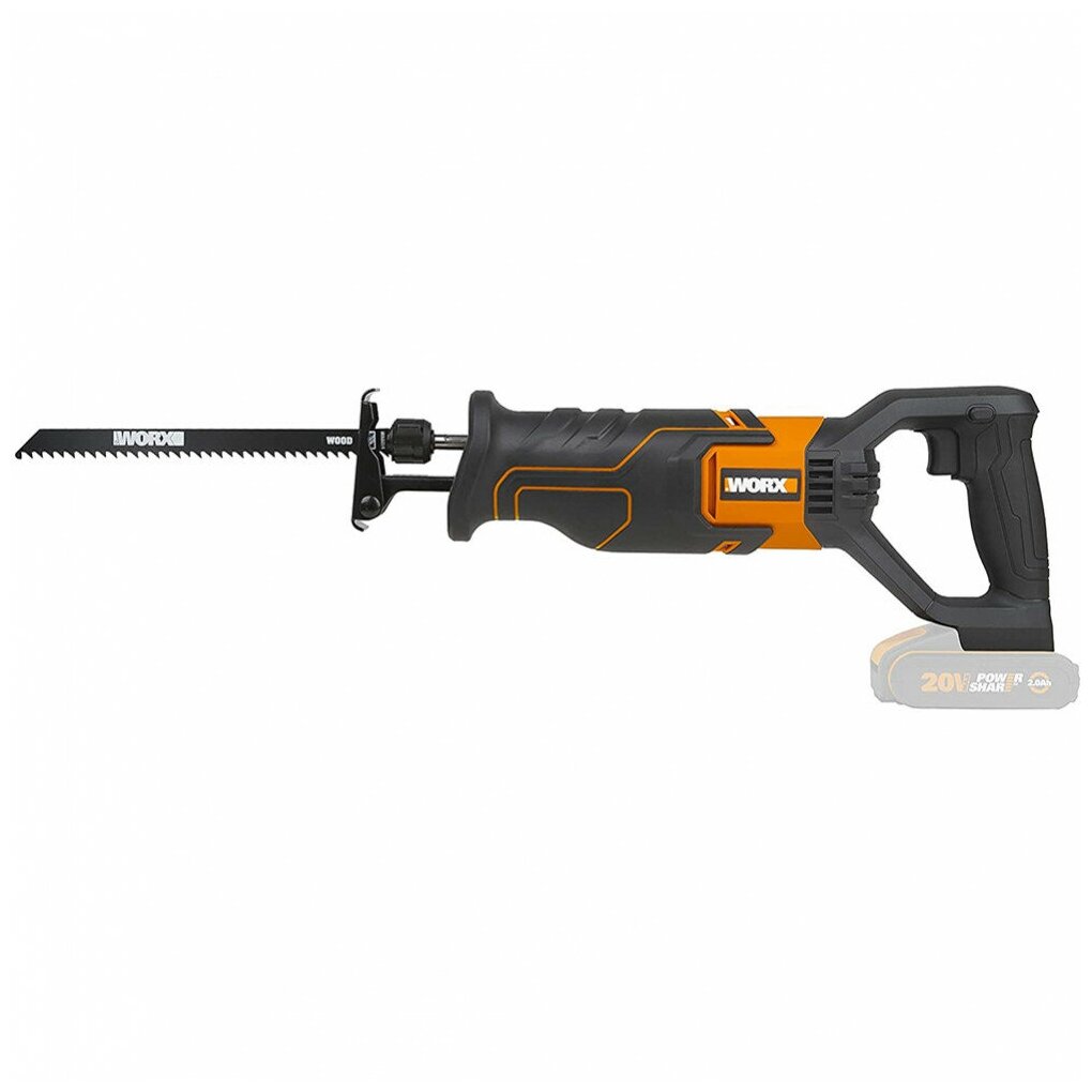 Аккумуляторная пила Worx WX500.9 0 коробка 20 В