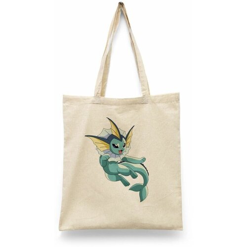 фото Сумка-шоппер унисекс каждому своё "покемоны/pokemon" черная