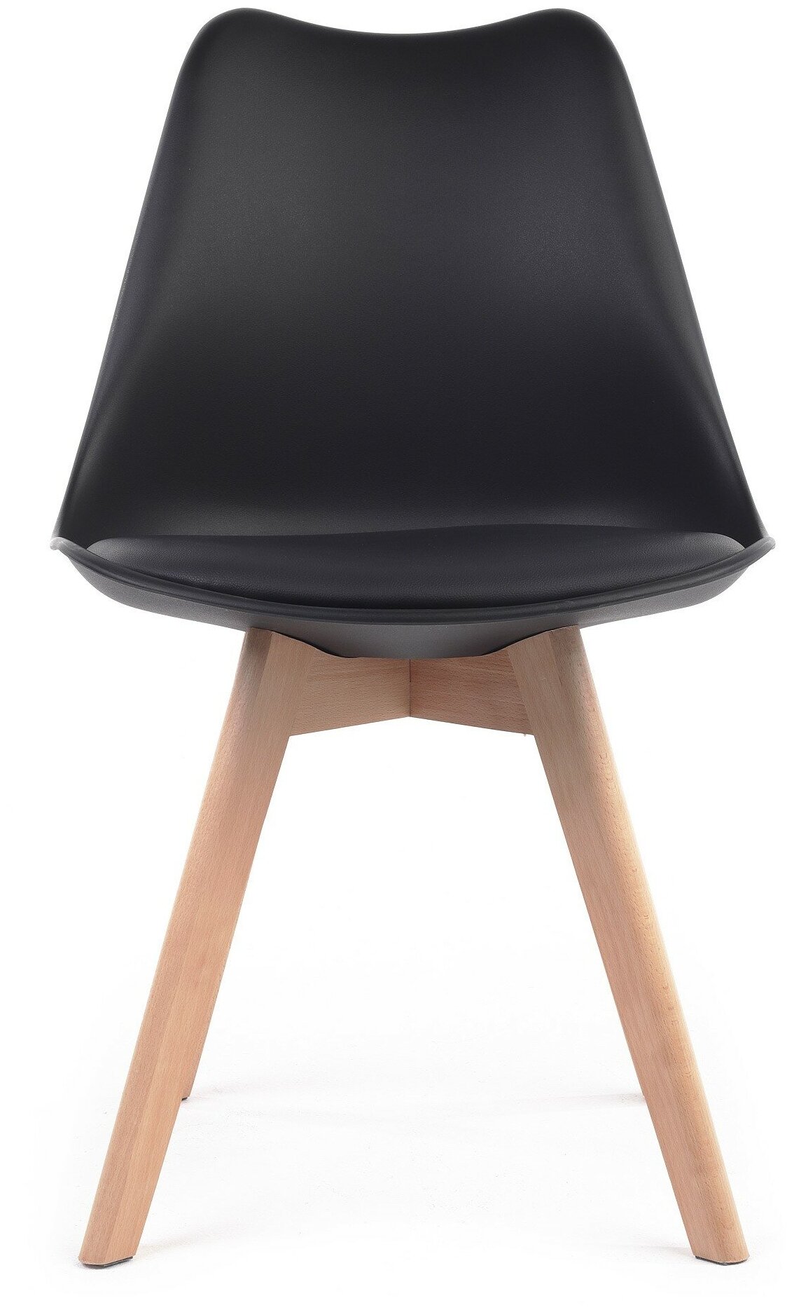 Комплект кухонных стульев для дома с мягким сиденьем CH 21, 4 шт, черный - фотография № 4