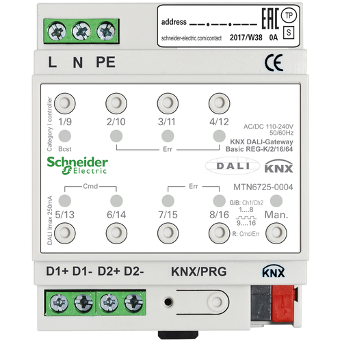 Системный интерфейс/медиа-шлюз для информационной шины Schneider Electric MTN6725-0004