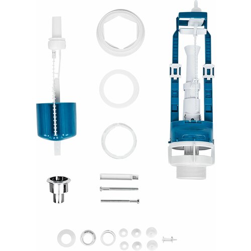 Арматура универсальная с нижним подводом - обеспечивает бесперебойную работу слива осуществляет контроль за наполнением бачка и переливом воды плавная работа механизма надежность и длительный срок службы 2119₽