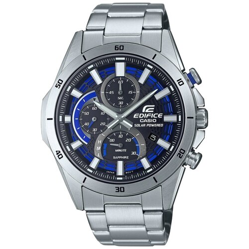 фото Наручные часы casio японские наручные часы casio edifice efs-s610d-1a, синий, серебряный
