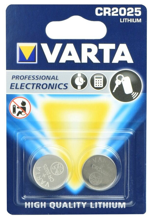 Батарейка Varta CR 2025 BLI 1 Lithium (6025101401) - фото №2