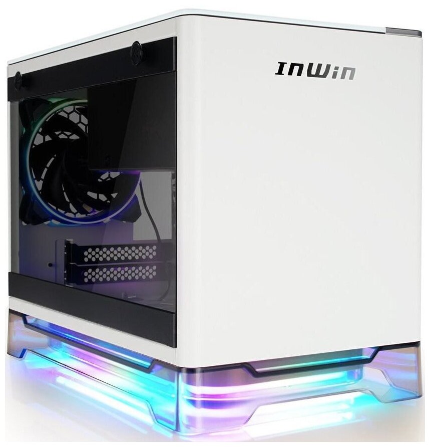 Корпус Inwin CF08A (A1PLUS) белый 650W miniITX 4x120mm 2xUSB3.0 audio