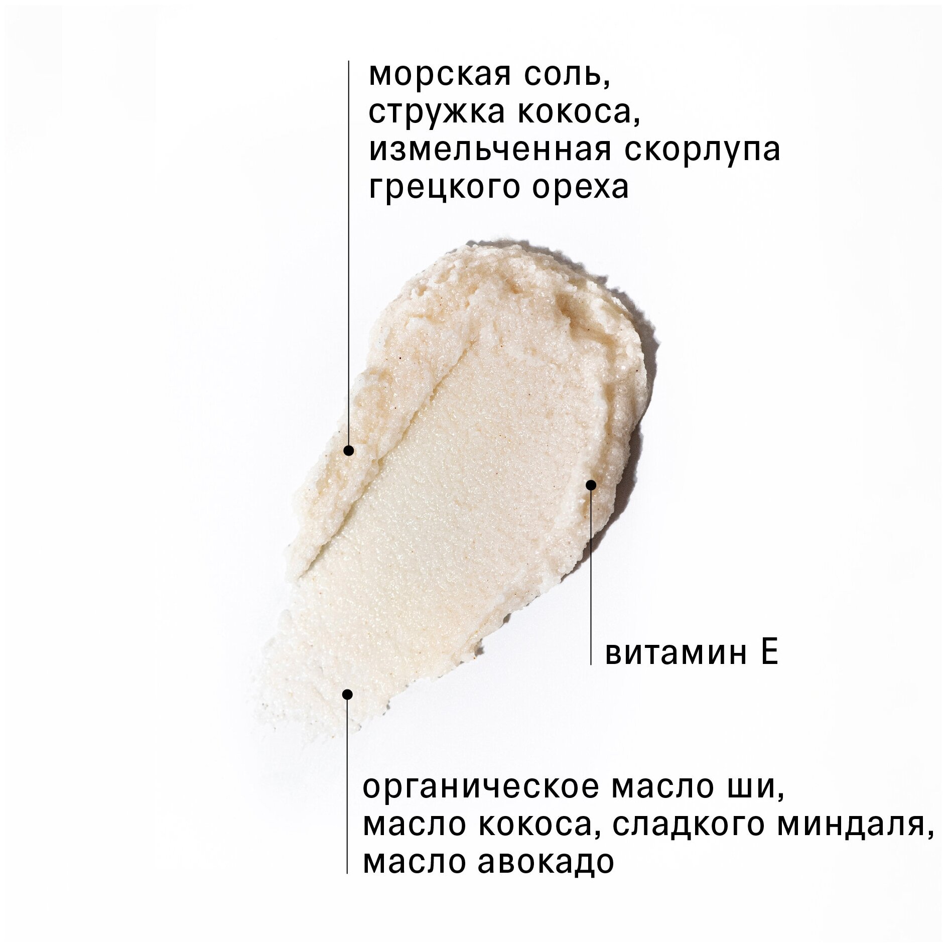 The Act Labs Соляной скраб-бальзам для тела против растяжек, кокосовый, 300 г