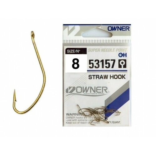 Крючки Owner Straw Hook 53157 №08 крючок owner 53157 12