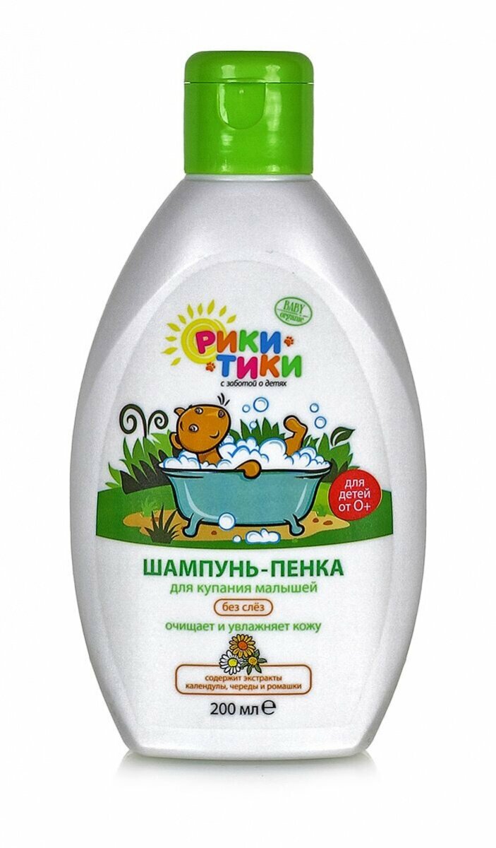 Рики Тики Шампунь-пенка для купания малышей, 200 мл (Рики Тики, ) - фото №3