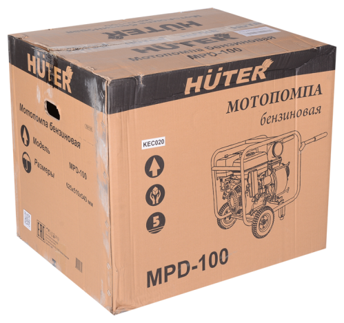 Мотопомпа HUTER MPD-100 - фотография № 12