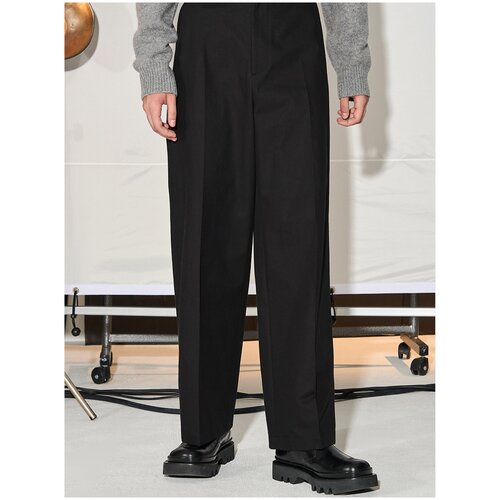 Брюки SYSTEM STUDIOS Solid Wide Pants, бежевый, 52