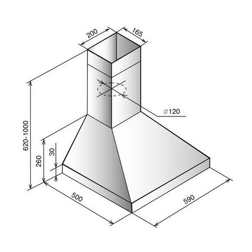 Вытяжка каминная Elikor Вента 60П-430-П3Л топленое молокорейлинг бронза управление ползунковое 1 мотор 1552200₽