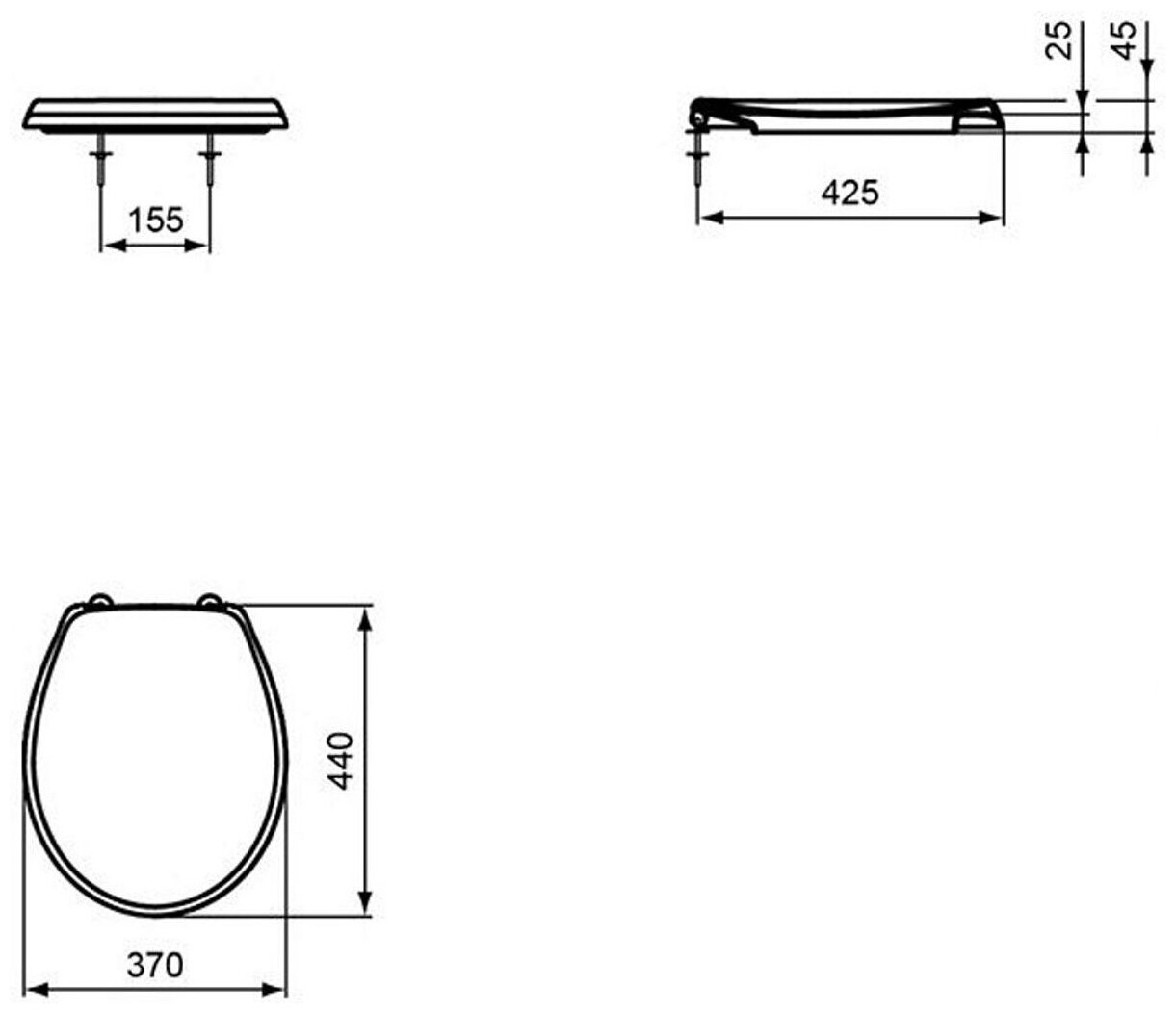 Крышка-сиденье Ideal Standard - фото №4