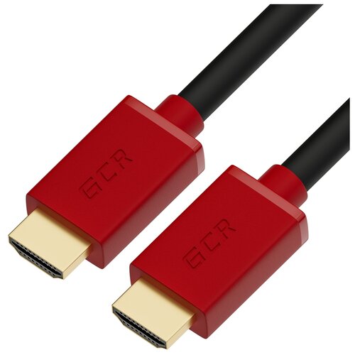 Кабель GCR HDMI - HDMI (GCR), 1 м, 1 шт., красный кабель gcr hdmi hdmi 2 м 1 шт желтый