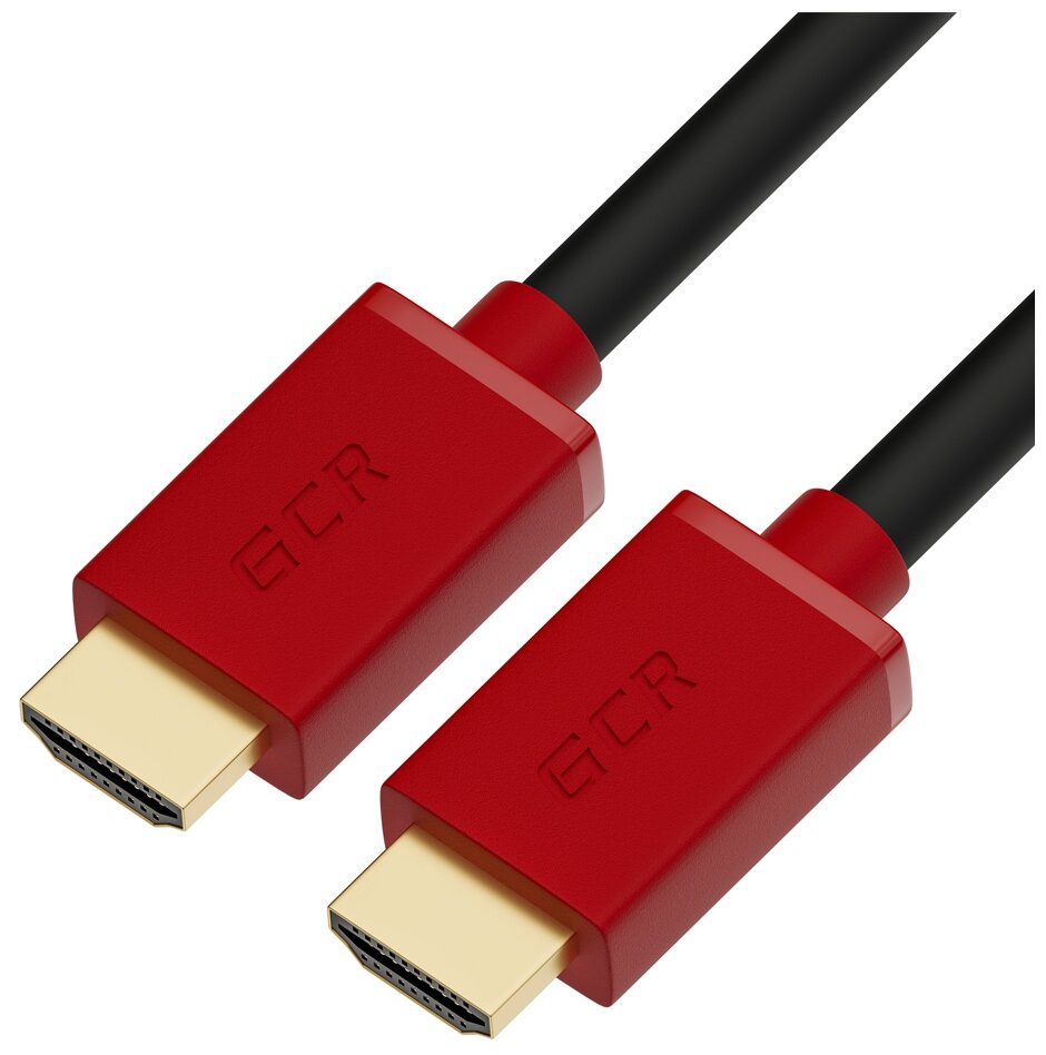 Кабель GCR HDMI - HDMI (GCR-HM401), 0.3 м, красный - фотография № 1